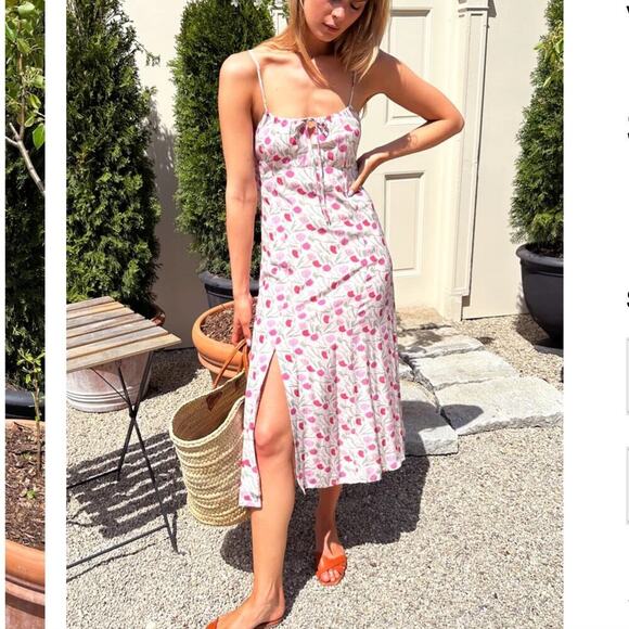 Emerson Fry Amy Sundress In Vintage Tulip Size Small Floral Midi Dress - Picture 3 of 14